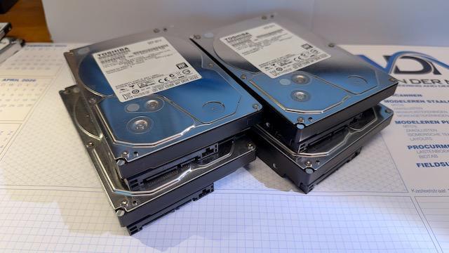 HDD - 6 TB - 5 TB - 4 TB - 2 TB in perfecte staat, Computers en Software, Harde schijven, Gebruikt, Desktop, Extern, HDD, SATA