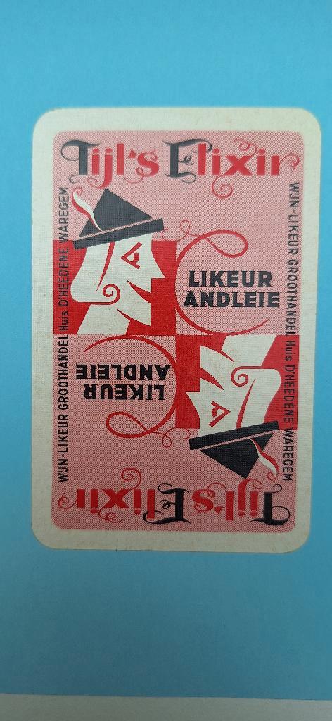 Carte à jouer Waregem_Tijl's Elixir_Red_212, Collections, Cartes à jouer, Jokers & Jeux des sept familles, Utilisé, Carte(s) à jouer