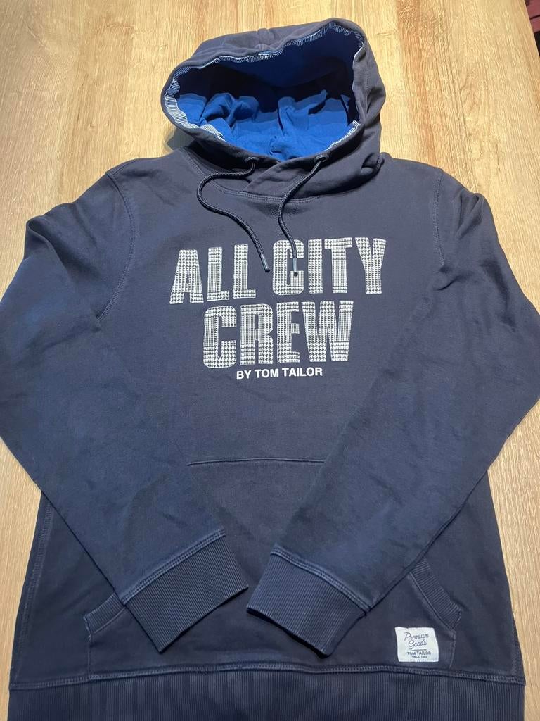 Hoody  Tom Tailor, Ophalen, Zo goed als nieuw, Maat 38/40 (M), Blauw