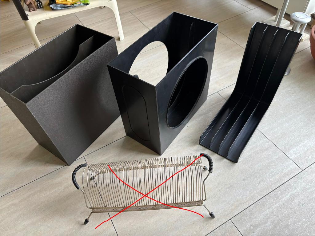 Platenbak vinyl houder, Ophalen, Zo goed als nieuw