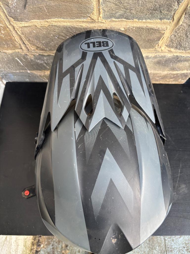 Zwart-grijze belhelm, Offroadhelm, Dames, L, Tweedehands