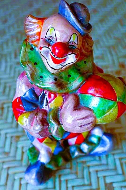 leuk clown stijlvolle spaarpot, Ophalen of Verzenden, Zo goed als nieuw, Metaal of Blik, Overige thema's