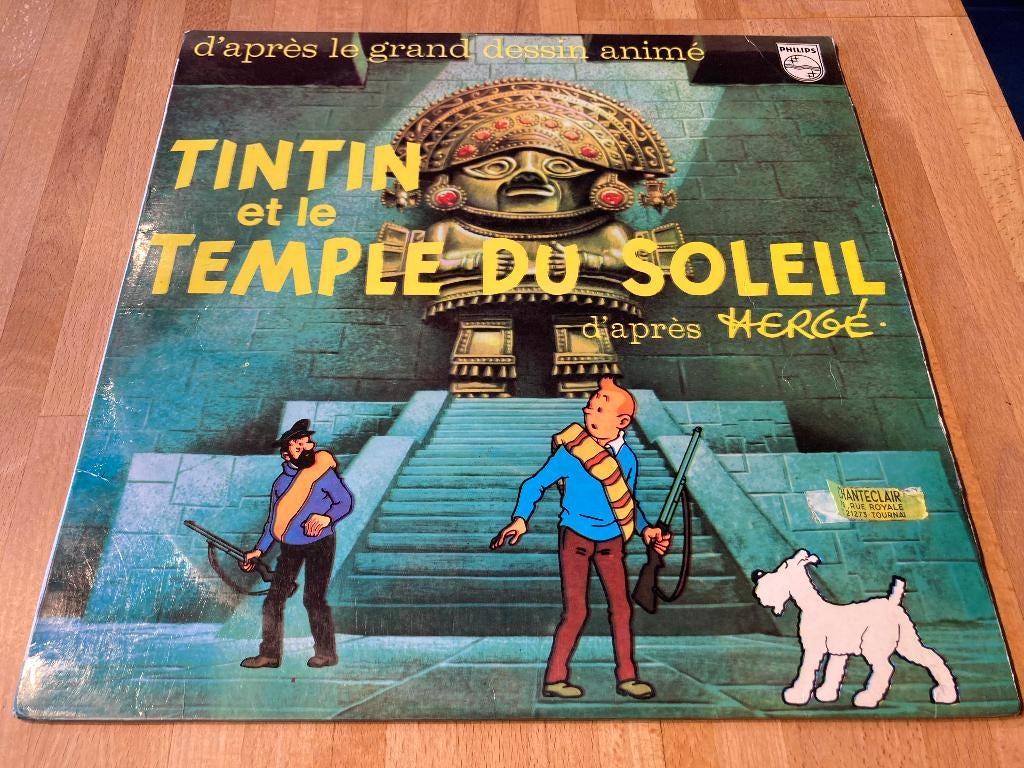 Hergé – Tintin Et Le Temple Du Soleil * LP 1969, CD & DVD, Vinyles | Enfants & Jeunesse, Pressage original, Enlèvement ou Envoi