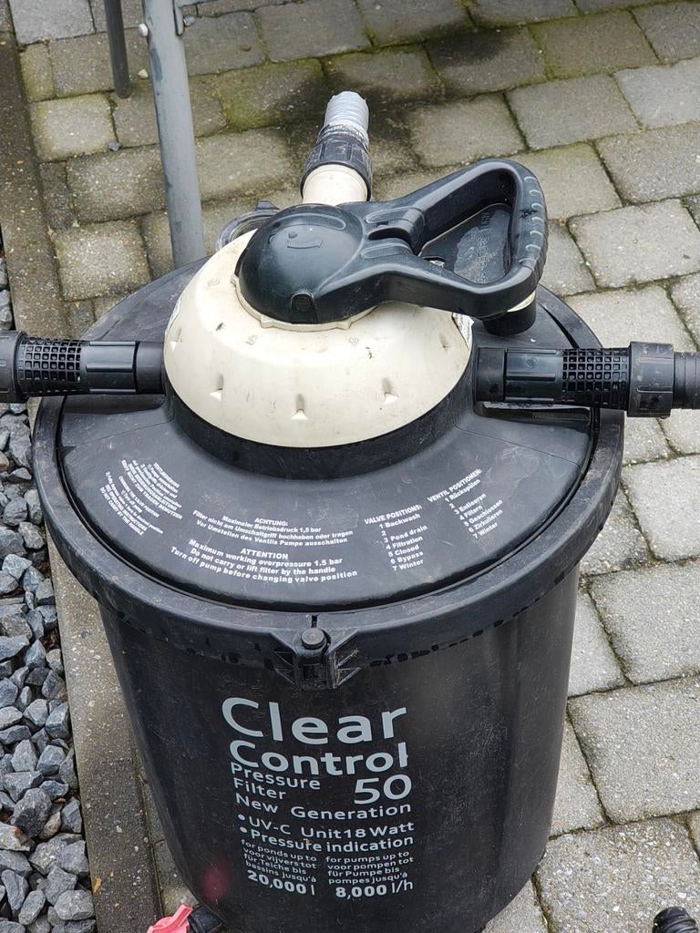 Filter en pomp velda, Ophalen