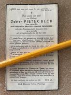 OORLOG40-45 Duits Bombardement Poperinge Dokter Beck MEI1940, Verzamelen, Bidprentjes en Rouwkaarten, Ophalen of Verzenden, Bidprentje