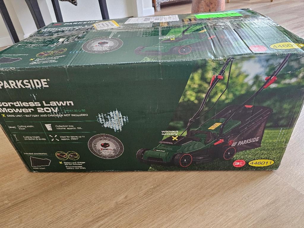 Tondeuse à gazon Parkside sans fil, Ophalen, Accu-grasmaaier, Nieuw, Parkside