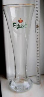 CARLSBERG Groot glas 26 cm, Ophalen of Verzenden, Zo goed als nieuw, Glas of Glazen