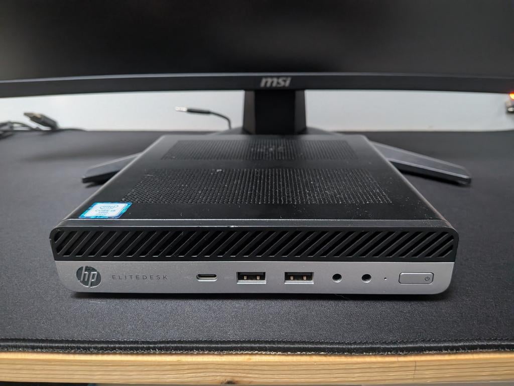 Mini PC HP EliteDesk 800 G3 Mini + Pack complete, Informatique & Logiciels, Ordinateurs de bureau, Enlèvement, SSD