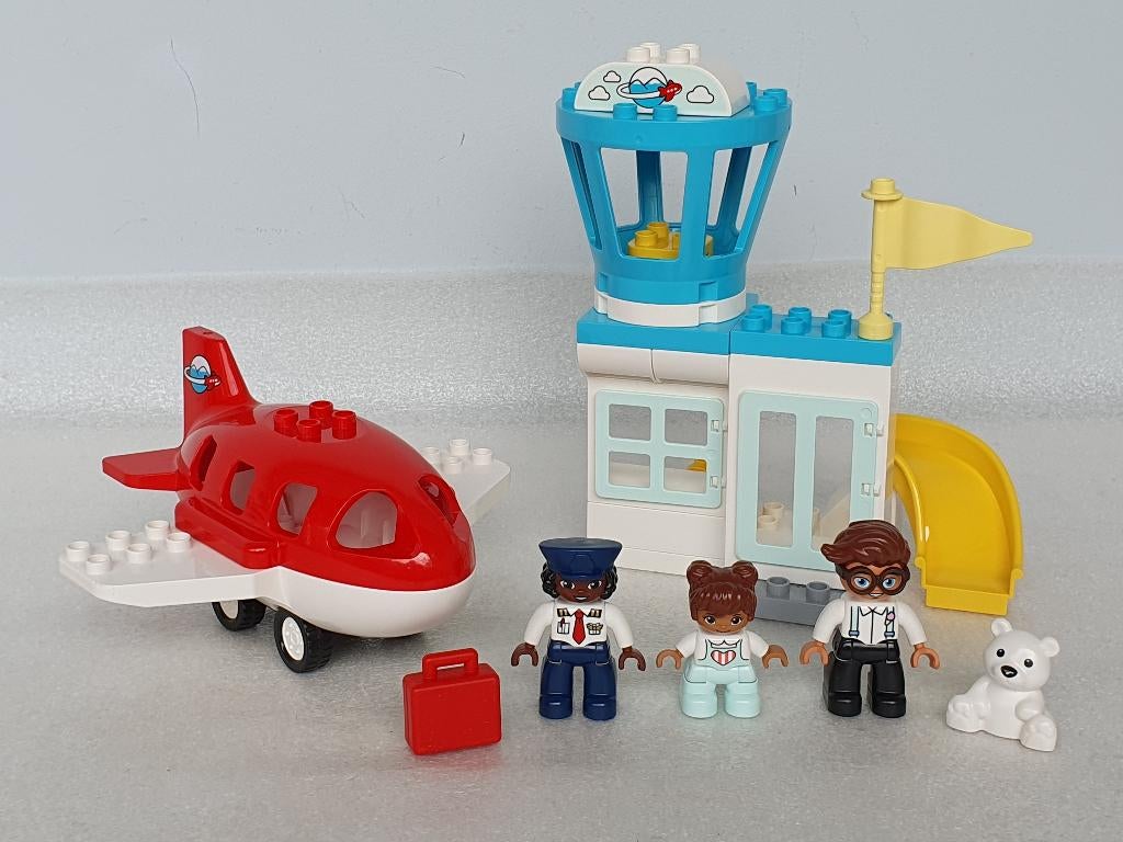 Lego Duplo 10961: Vliegtuig met Vliegveld, Gebruikt, Ophalen of Verzenden, Compleet, Duplo