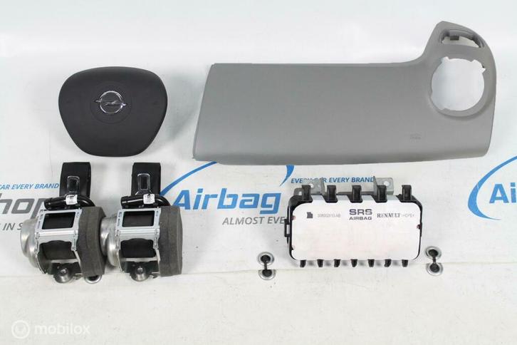Airbag set - Paneel beige Opel Vivaro (2014-2019), Autos : Pièces & Accessoires, Tableau de bord & Interrupteurs, Utilisé, Enlèvement ou Envoi