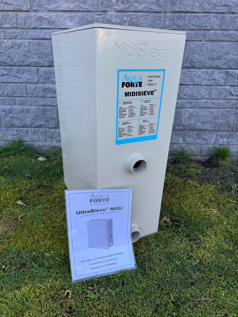 Zeer nette Midi sieve incl. deksel en handleiding, Tuin en Terras, Vijver-toebehoren, Zo goed als nieuw, Vijverfilter, Ophalen of Verzenden