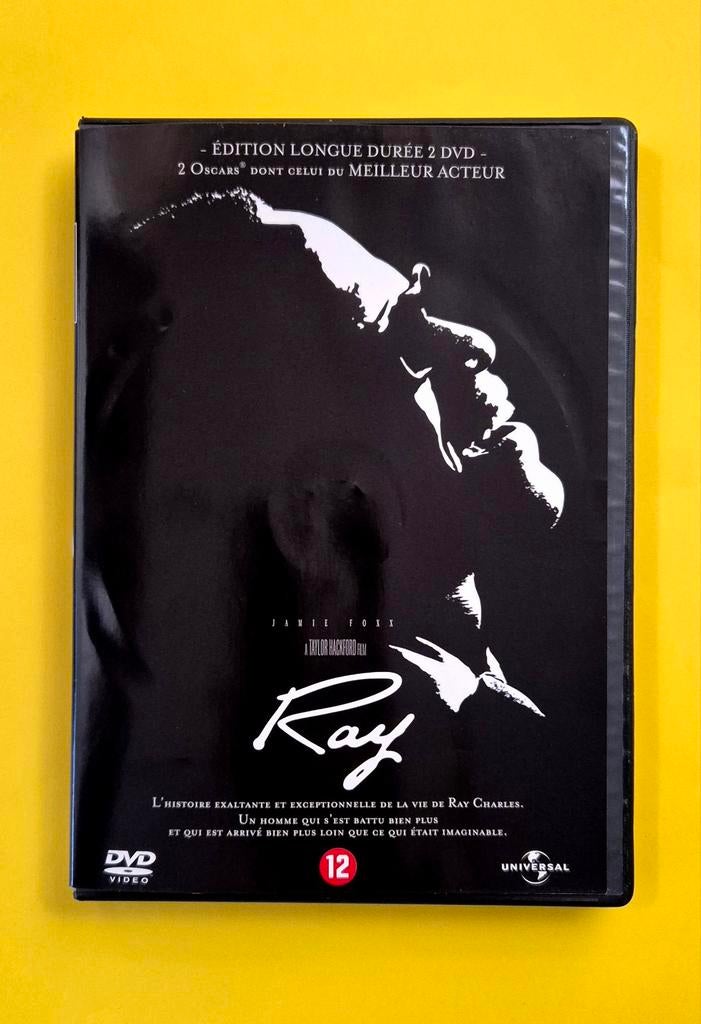 2x DVD 📀 Ray Charles - Jamie Foxx V2, CD & DVD, DVD | Aventure, À partir de 12 ans, Enlèvement ou Envoi, Utilisé