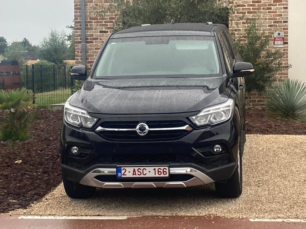 pickup, Auto's, SsangYong, Particulier, Musso, Diesel, Euro 6, SUV of Terreinwagen, 5 deurs, Automaat, Zwart, Grijs, Stof, Vierwielaandrijving