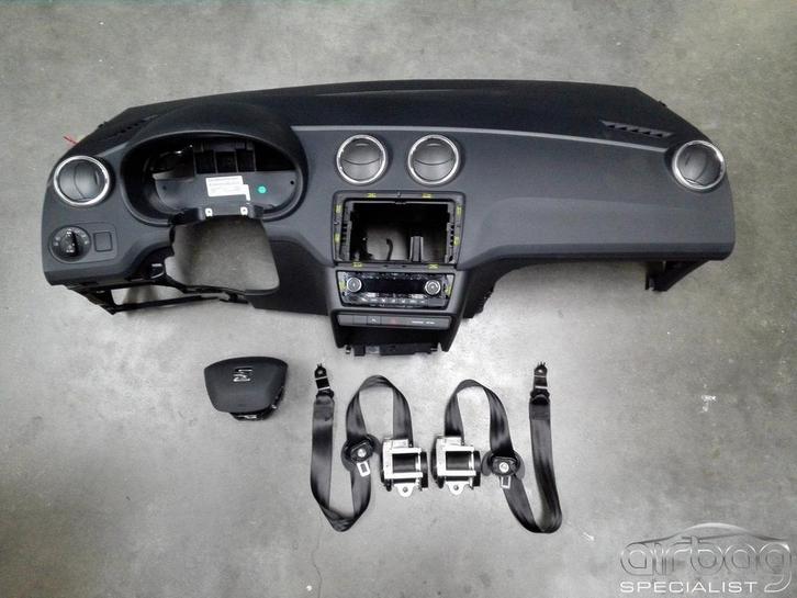Seat Ibiza airbag set W06P1857003K 6J0880204A 5F0880201H mod, Auto-onderdelen, Dashboard en Schakelaars, Gebruikt, Ophalen of Verzenden