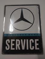 Mercedes metaal bord MOET NU WEG, Verzamelen, Speldjes, Pins en Buttons, Ophalen