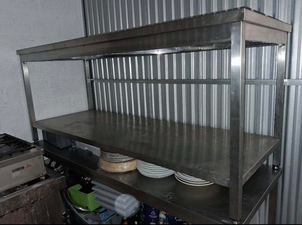 Inox werktafel 2 stuks, Ophalen