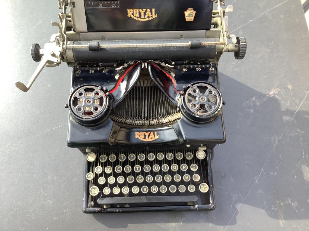 Vintage typmachine, Ophalen