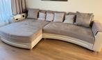 hoeksalon stof met led-verlichting (322 cm), Huis en Inrichting, Zetels | Complete zithoeken, Ophalen, Stof