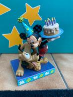 Nieuwe Disney traditions ' happy Birthday ' Mickey & pluto, Enlèvement ou Envoi, Mickey Mouse, Neuf, Statue ou Figurine