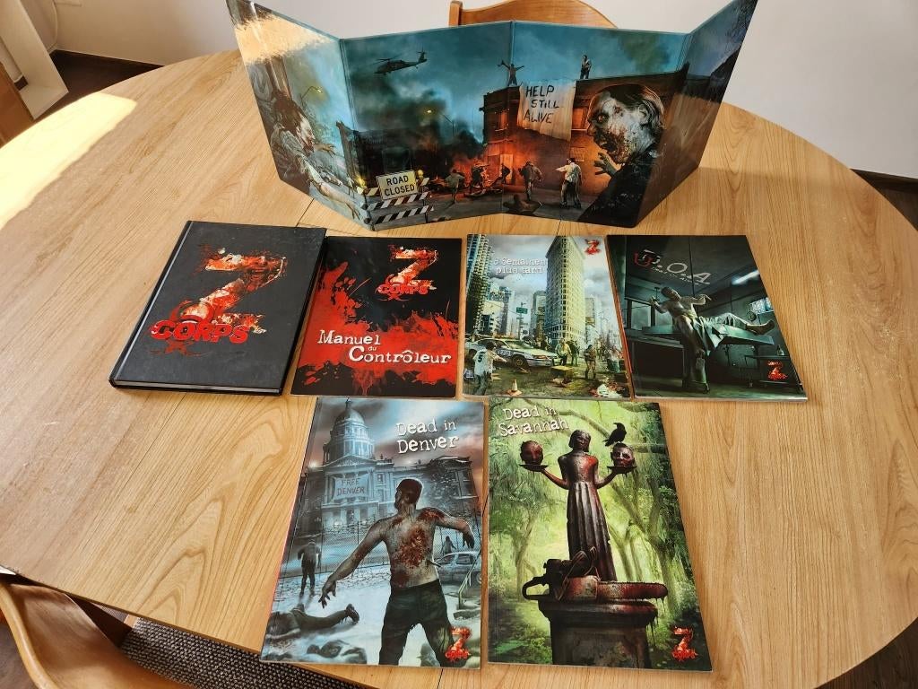 Collection Z-corps (Livre de base + Suppléments), Hobby & Loisirs créatifs, Jeux de société | Autre, Utilisé, Enlèvement ou Envoi