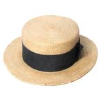 Antieke Franse strohoed (canotier) – ca. 1895–1915, Ophalen of Verzenden