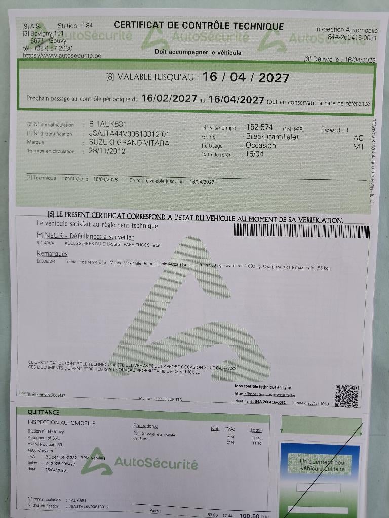 SUZUKI diesel 4x4 Grand Vitara 1.9 DDIS, Auto's, Suzuki, Particulier, Grand Vitara, 4x4, Airconditioning, Automatische klimaatregeling