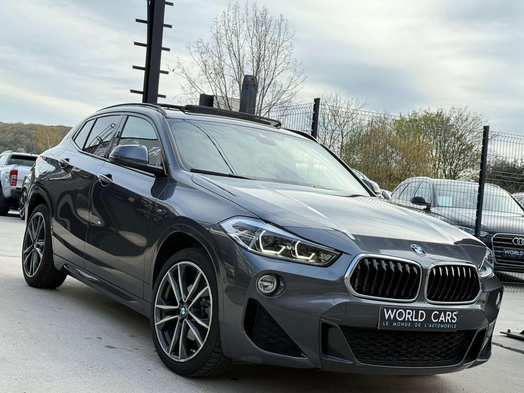 BMW X2 1.5iA sDrive18 PACK M TOIT PANO NAVI CAMERA FULL, Autos, Argent ou Gris, Euro 6, Entreprise, 5 portes