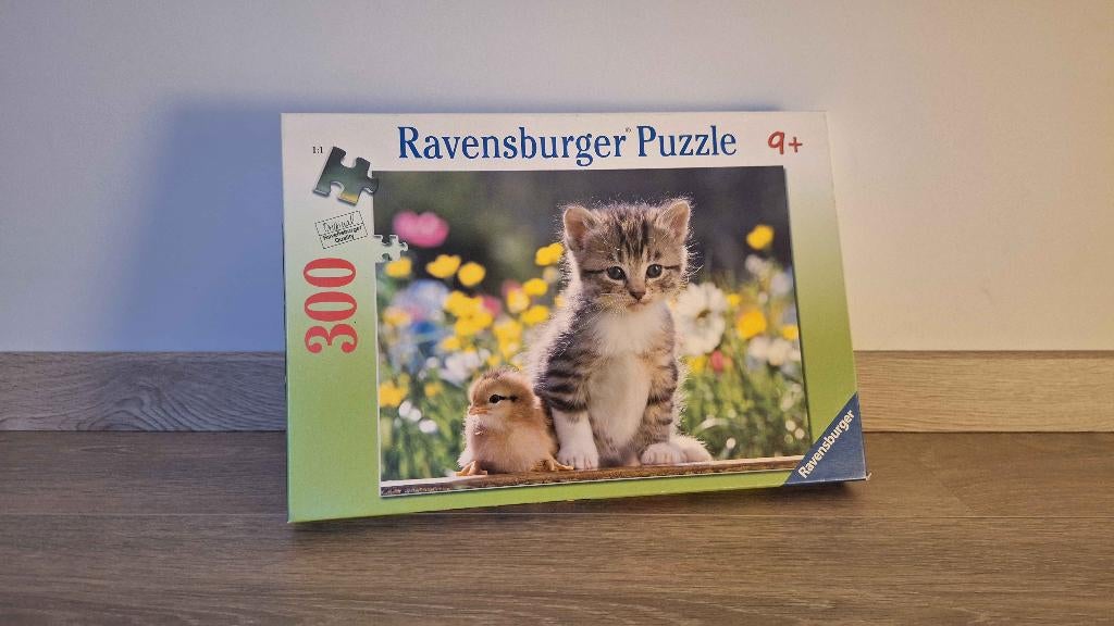 Ravensburger Puzzel 300 Stukjes met Kitten en Kuiken, Ophalen, Minder dan 500 stukjes, Gebruikt
