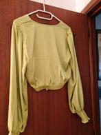 Haut satiné vert/moutarde TM, Vêtements | Femmes, Tops, Taille 38/40 (M), Comme neuf, Manches longues, Vert