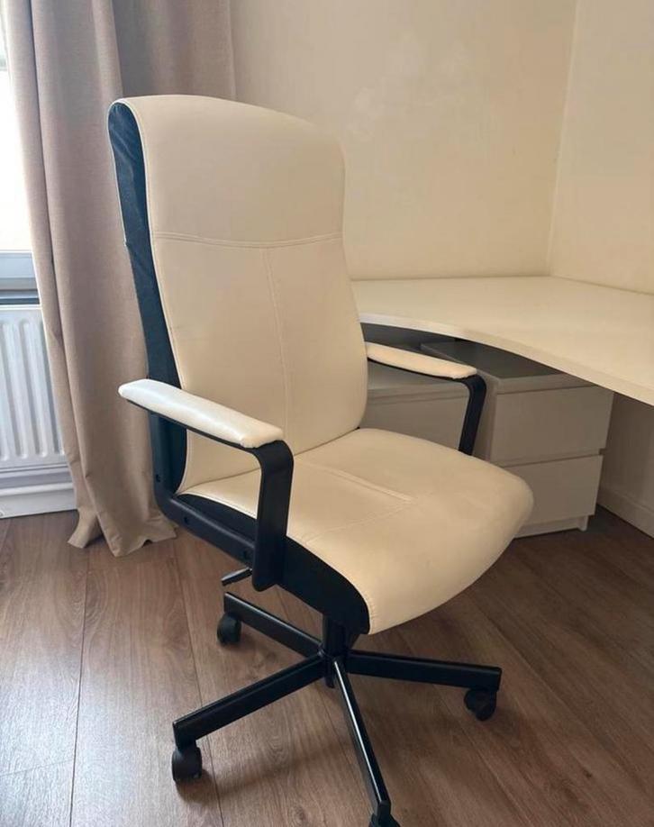 Bureaustoel wit, Huis en Inrichting, Bureaustoelen, Bureaustoel, Wit, Ophalen