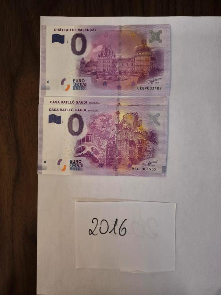 Kaartverkoop 0€ euro Souvenir 2016-2026 +40 zeldzame tick, Postzegels en Munten, Bankbiljetten | Europa | Eurobiljetten, Ophalen of Verzenden