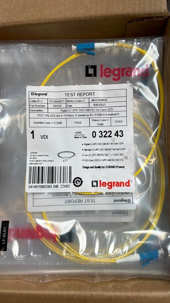 10x Fibre optique LEGRAND 0 322 43, Enlèvement, Neuf