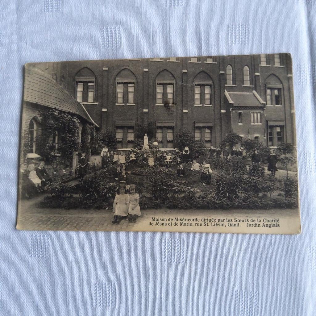 Gent: Antieke prentkaart: Maison de Meséricorde- ca 1900., Ophalen of Verzenden, Voor 1920, Gelopen, Oost-Vlaanderen