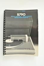 Revox B790  service manual, Ophalen, Zo goed als nieuw, Platenspeler, Overige merken