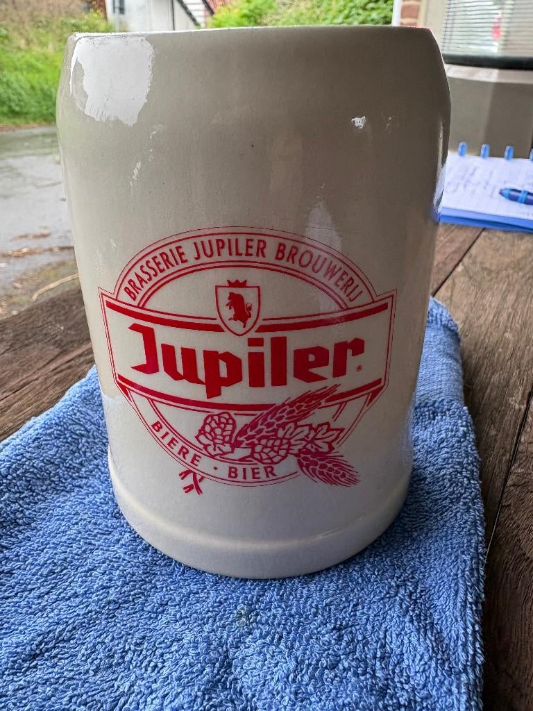 Jupiler - chope à bière, Collections, Marques de bière, Enlèvement ou Envoi, Utilisé, Chope(s), Jupiler