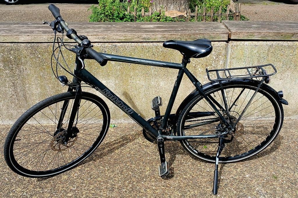 Kalkhoff Voyager Pro, Fietsen en Brommers, Fietsen | Heren | Herenfietsen, Gebruikt, Versnellingen, Schijfrem, Ophalen