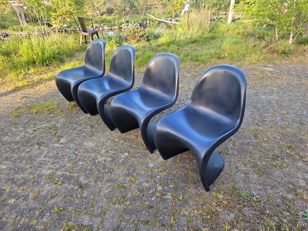 4x Vitra Verner Panton stoelen, Huis en Inrichting, Stoelen, Ophalen