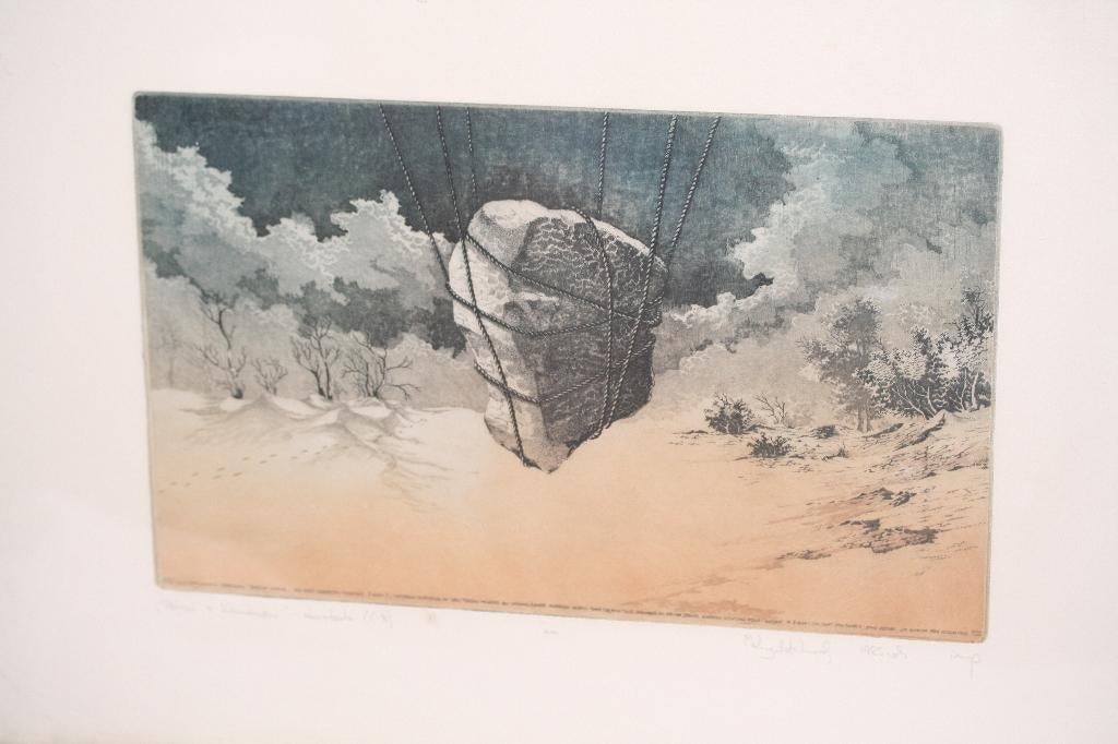 Krzysztof Wieczorek (1954-) - akwaforta / ETS - Gesigneerd, Enlèvement ou Envoi, Eau-forte, Signé