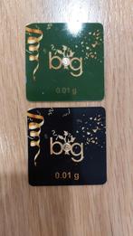 2 lingots Or Pur 24k 0,01gr Cadeaux, Timbres & Monnaies, Enlèvement ou Envoi, Or