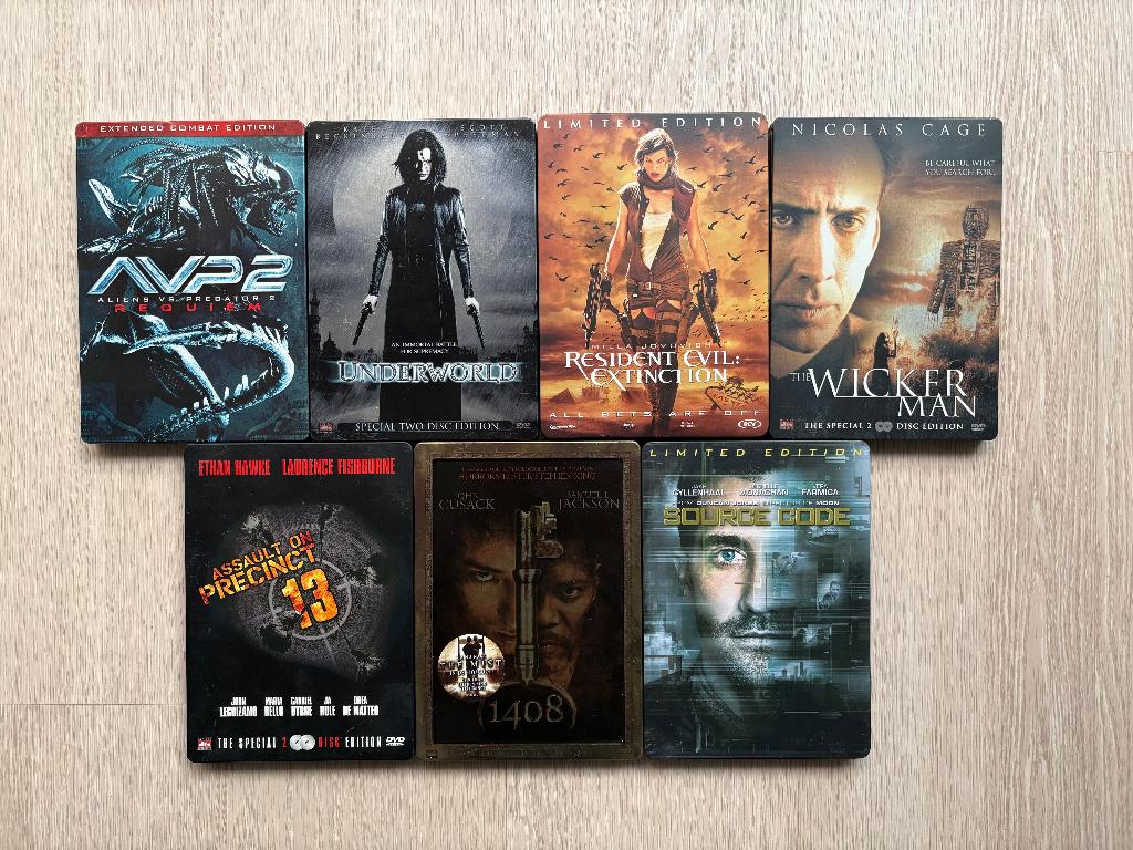 7 x Steelbook DVD, CD & DVD, DVD | Horreur, Utilisé, Coffret, Enlèvement ou Envoi
