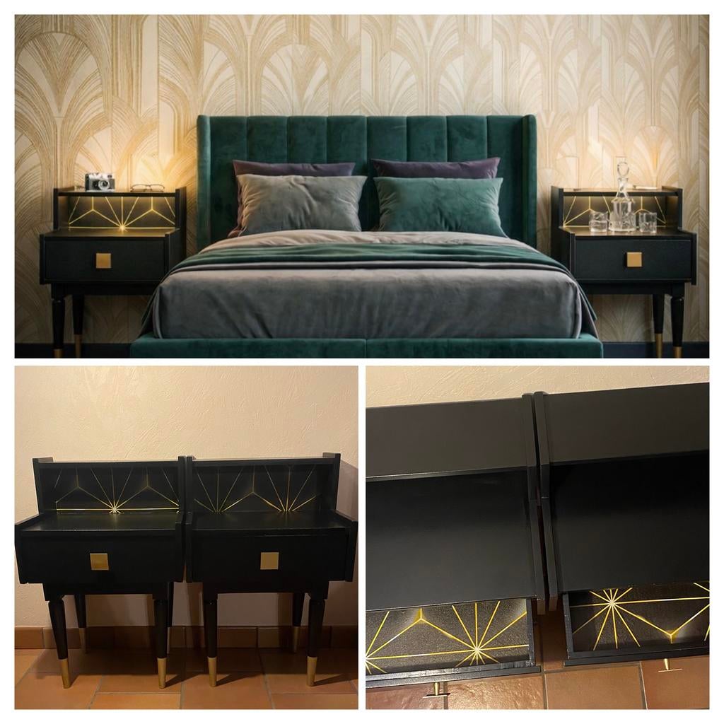 Gepimpte nachtkastjes, Antiek en Kunst, Antiek | Meubels | Kasten, Ophalen