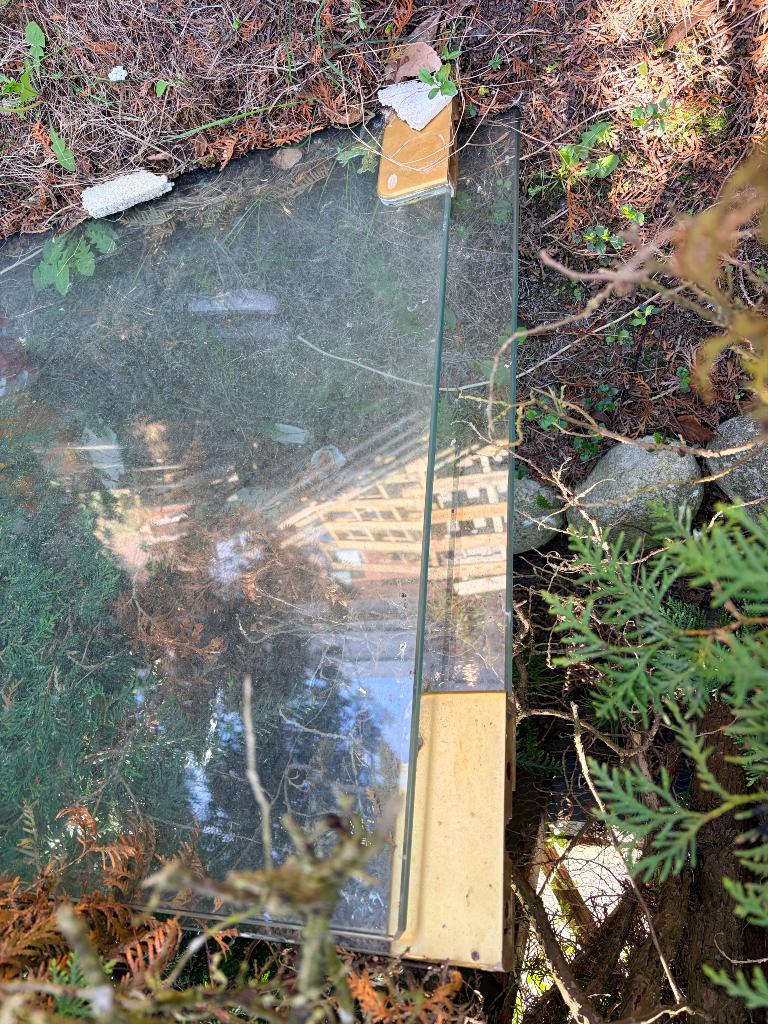 Twee zeer dikke en zeer stevige glazen deuren, Doe-het-zelf en Bouw, Glas en Ramen, Gebruikt, Veiligheidsglas, Ophalen of Verzenden