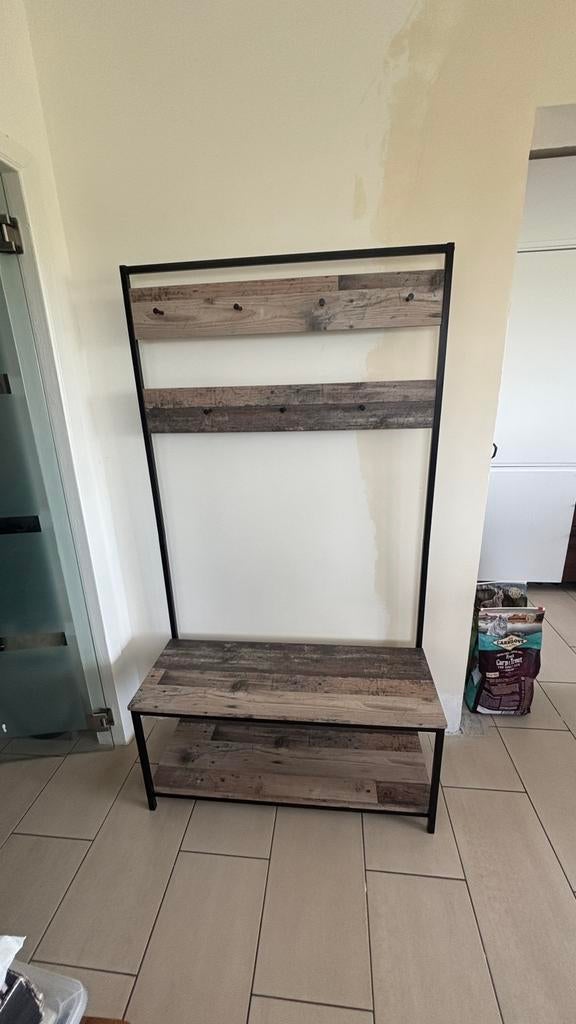 halbank met kapstok, Maison & Meubles, Accessoires pour la Maison | Portemanteaux, Comme neuf, Enlèvement