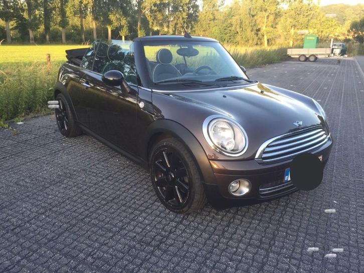 Mini Cooper Cabrio – 1.6 Benzine – 145.000 km – Bruin, Auto's, Mini, Particulier, Cabrio, Airconditioning, Alarm, Centrale vergrendeling