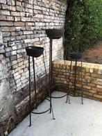 Bloembakken / houders voor op terras, 3 krukken, Ophalen, Gebruikt