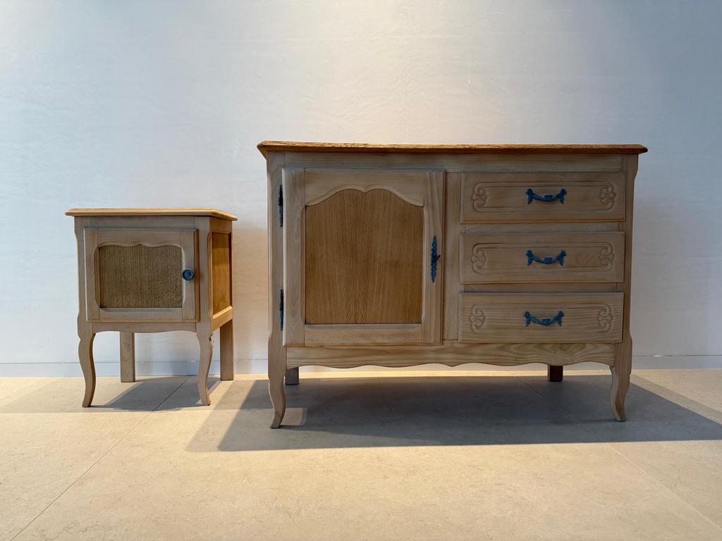 2 gezandstraalde kastjes, Antiek en Kunst, Ophalen