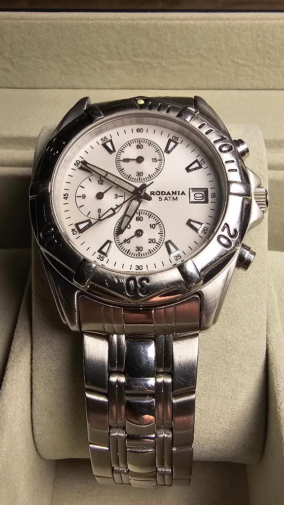 Rodania Quartz Chronograaf – Nieuwe Batterij, Handtassen en Accessoires, Horloges | Heren, Gebruikt, Polshorloge, Overige merken