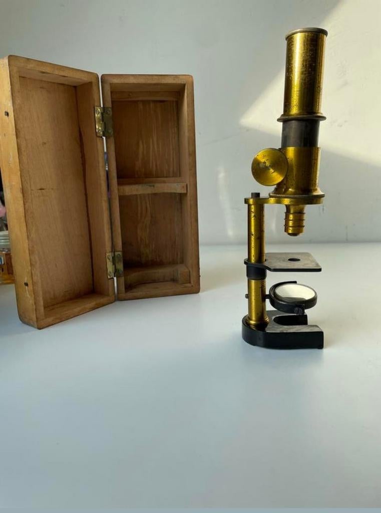 Microscope ancien, Enlèvement