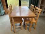 Tafel met 4 stoelen (hoge kwaliteit), Huis en Inrichting, Tafels | Eettafels, Ophalen, Gebruikt