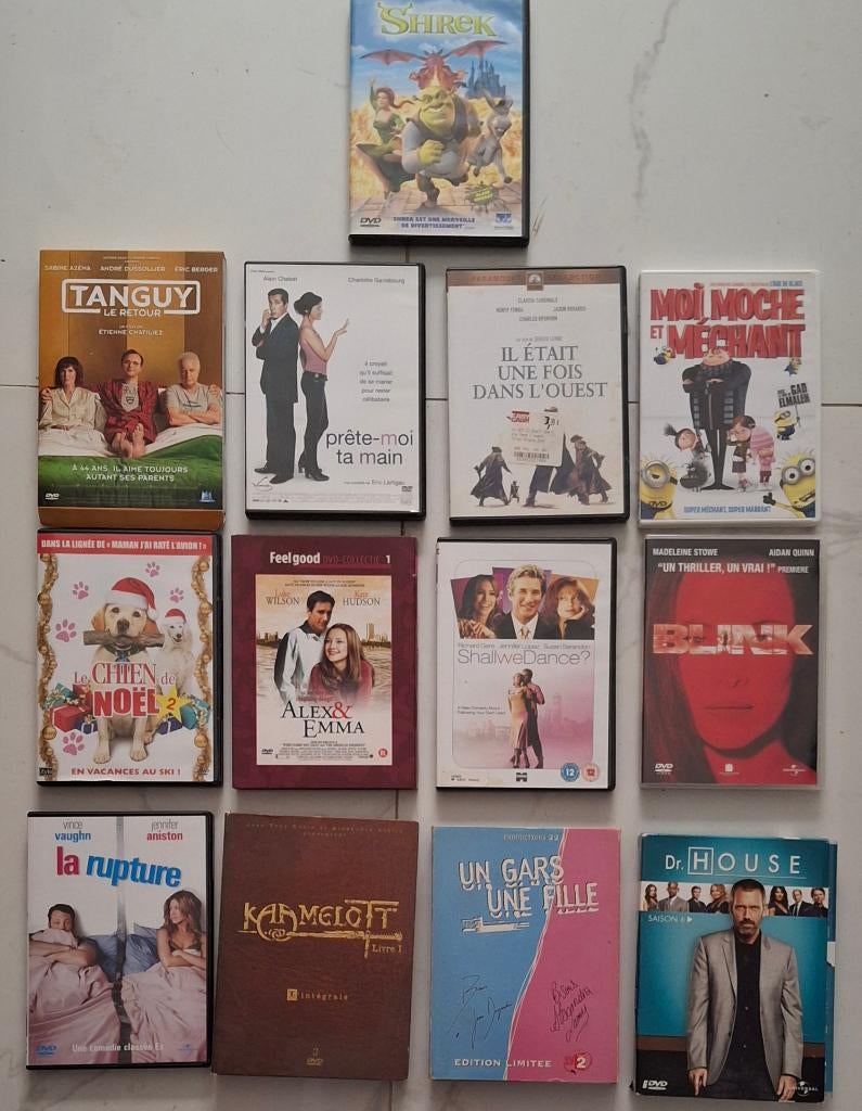 DVD divers dr house kaamelot shreck un gars une fille, Tous les âges, Enlèvement ou Envoi, Utilisé, Coffret